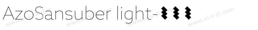 AzoSansuber light字体转换